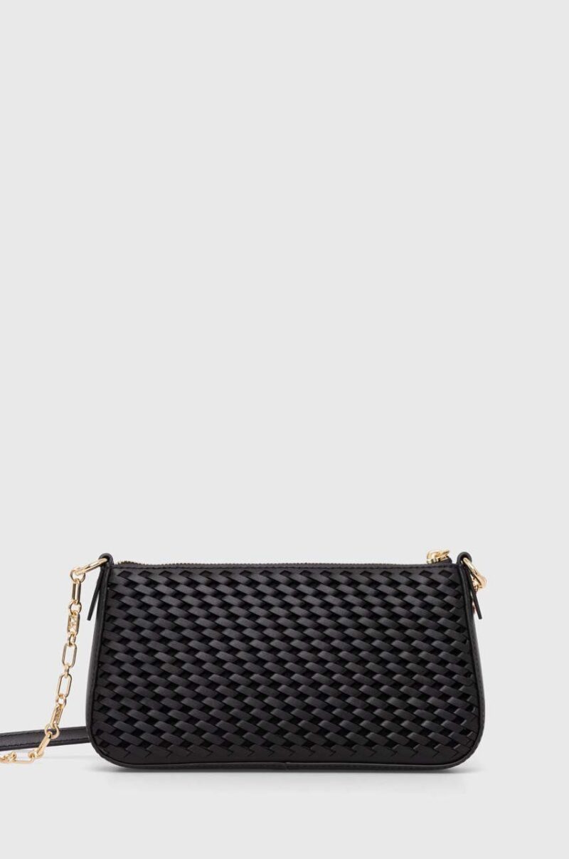 MICHAEL Michael Kors poseta de piele culoarea negru