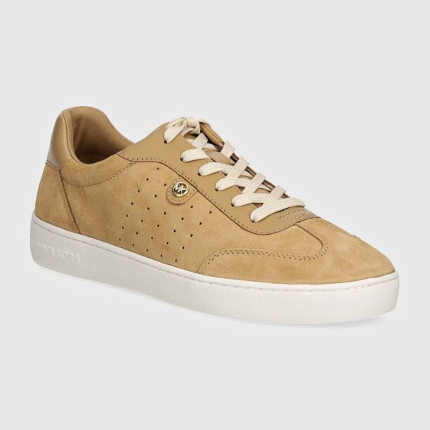 MICHAEL Michael Kors sneakers din piele intoarsă Scotty culoarea maro