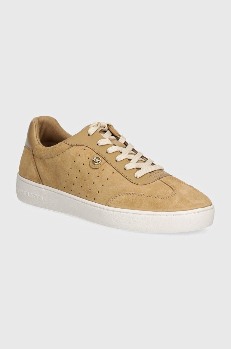 MICHAEL Michael Kors sneakers din piele intoarsă Scotty culoarea maro