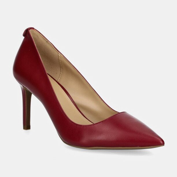 MICHAEL Michael Kors stilettos de piele Alina culoarea bordo