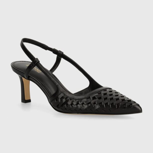 MICHAEL Michael Kors stilettos de piele Alora culoarea negru