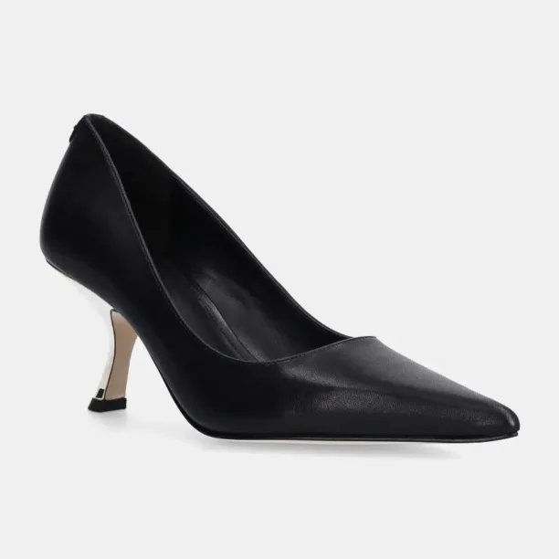 MICHAEL Michael Kors stilettos de piele Luna culoarea negru