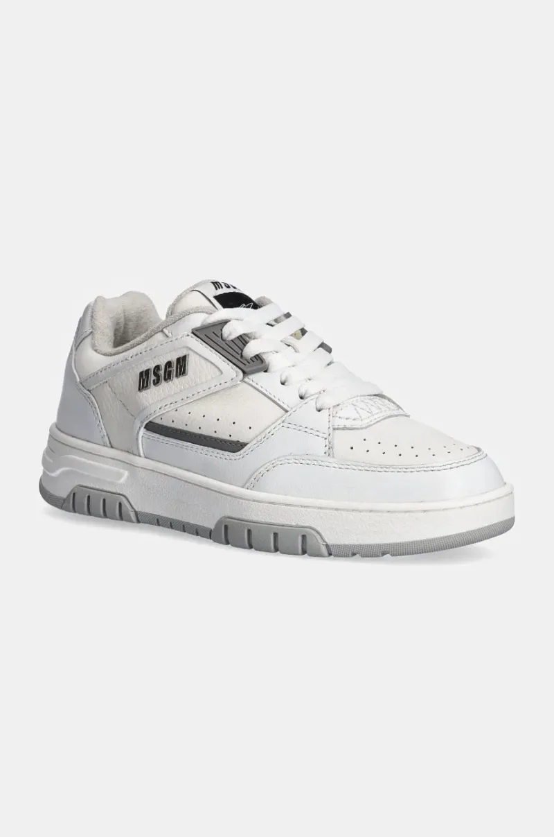 MSGM sneakers din piele culoarea alb