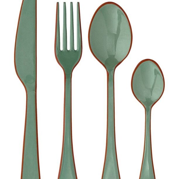 Madam Stoltz set de tacamuri Enamel Cutlery 4-pack