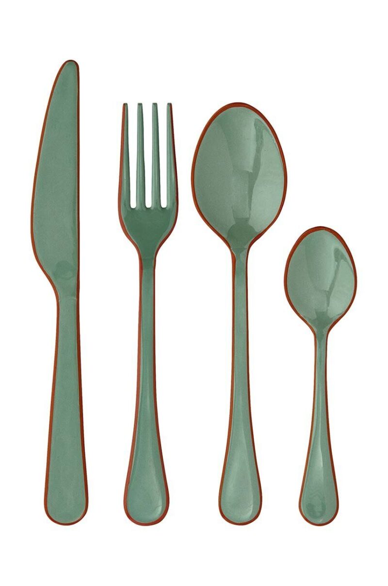 Madam Stoltz set de tacamuri Enamel Cutlery 4-pack