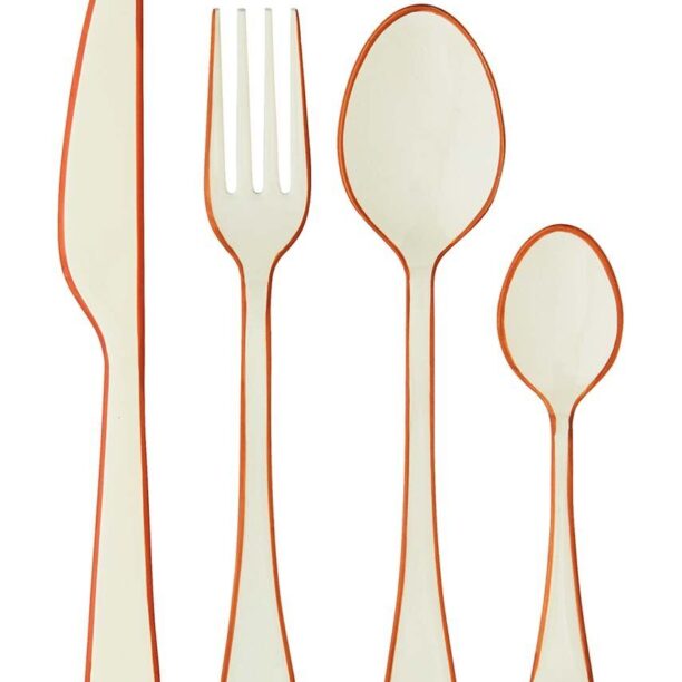 Madam Stoltz set de tacamuri Enamel Cutlery 4-pack