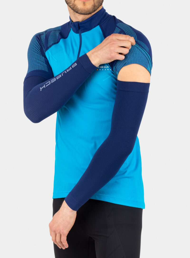 Maneci ciclism Brubeck Bicycle Arm Warmers - blue