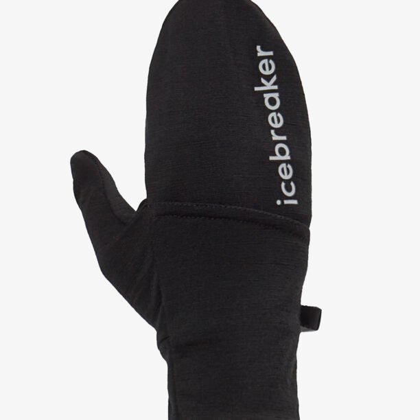 Mănuși Icebreaker Merino Sierra Convertible Mitten - black