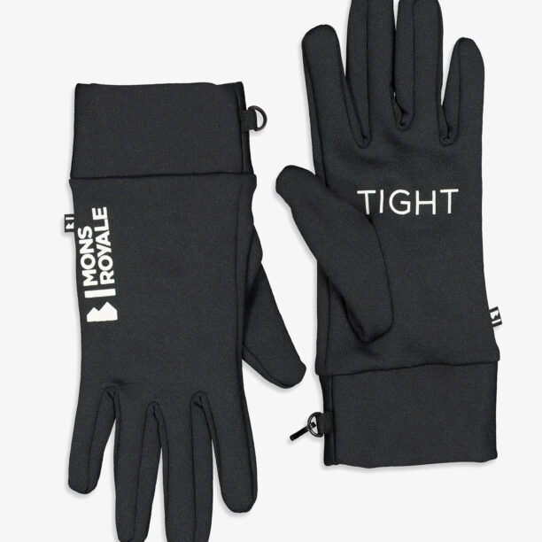 Mănuși Mons Royale Elevation Wool Fleece Gloves - black