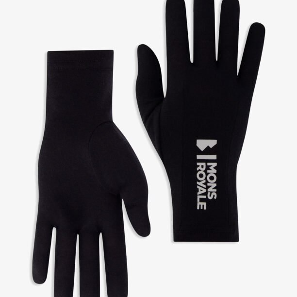 Mănuși Mons Royale Volta Merino Glove Liner - black