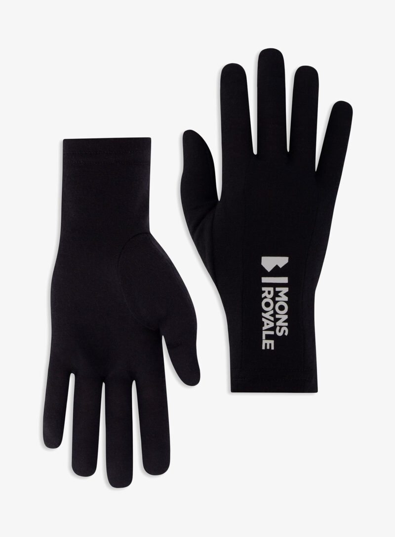 Mănuși Mons Royale Volta Merino Glove Liner - black