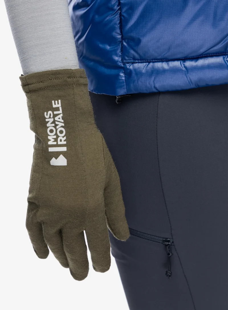 Preţ Mănuși Mons Royale Volta Merino Glove Liner - dark olive