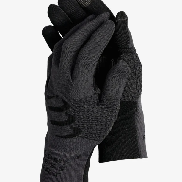 Mănuși alergare Compressport 3D Thermo Gloves - asphalte/black