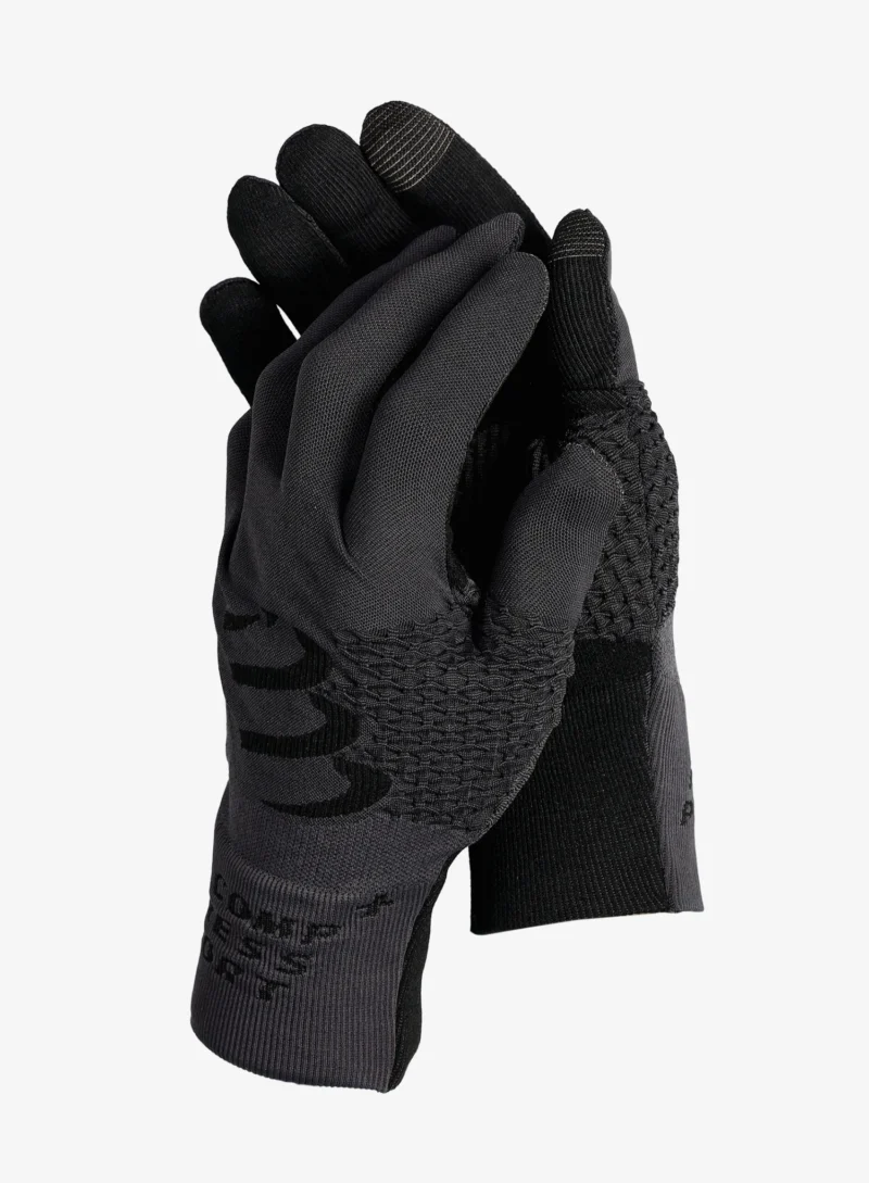 Mănuși alergare Compressport 3D Thermo Gloves - asphalte/black