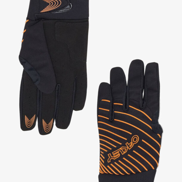 Mănuși ciclism Oakley Drop In MTB Glove 2.0 - blackout/soft orange