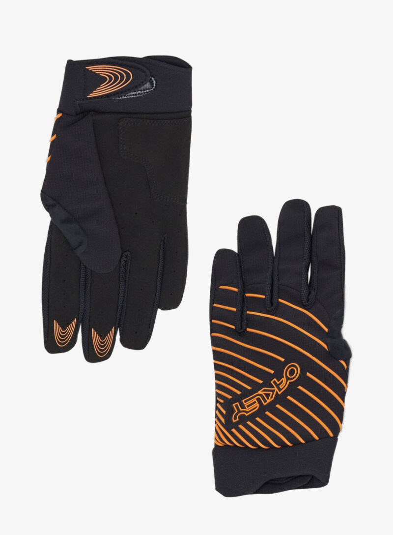 Mănuși ciclism Oakley Drop In MTB Glove 2.0 - blackout/soft orange