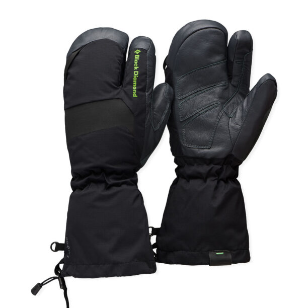 Manusi cu un deget Black Diamond Alpine 3-Finger Mitts - black/carbon