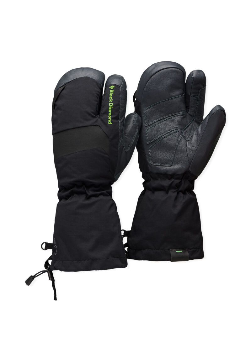 Manusi cu un deget Black Diamond Alpine 3-Finger Mitts - black/carbon