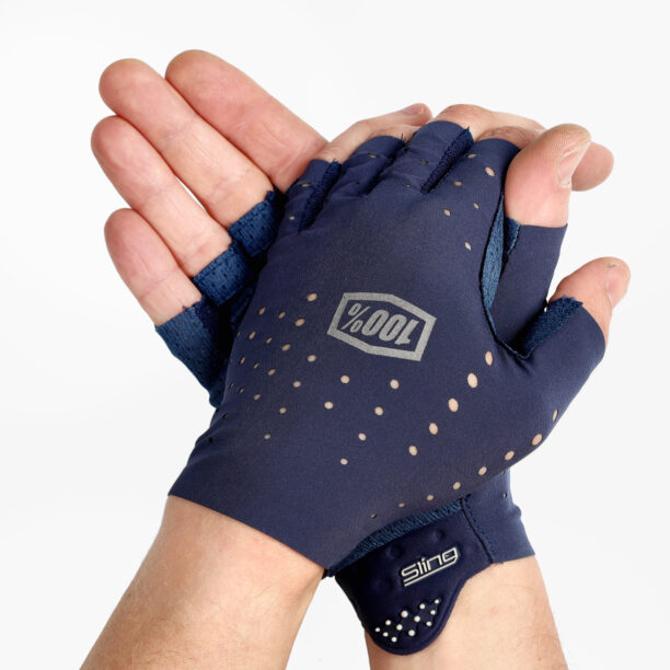 Preţ Manusi fara degete 100% Sling Bike Short Finger Gloves - navy