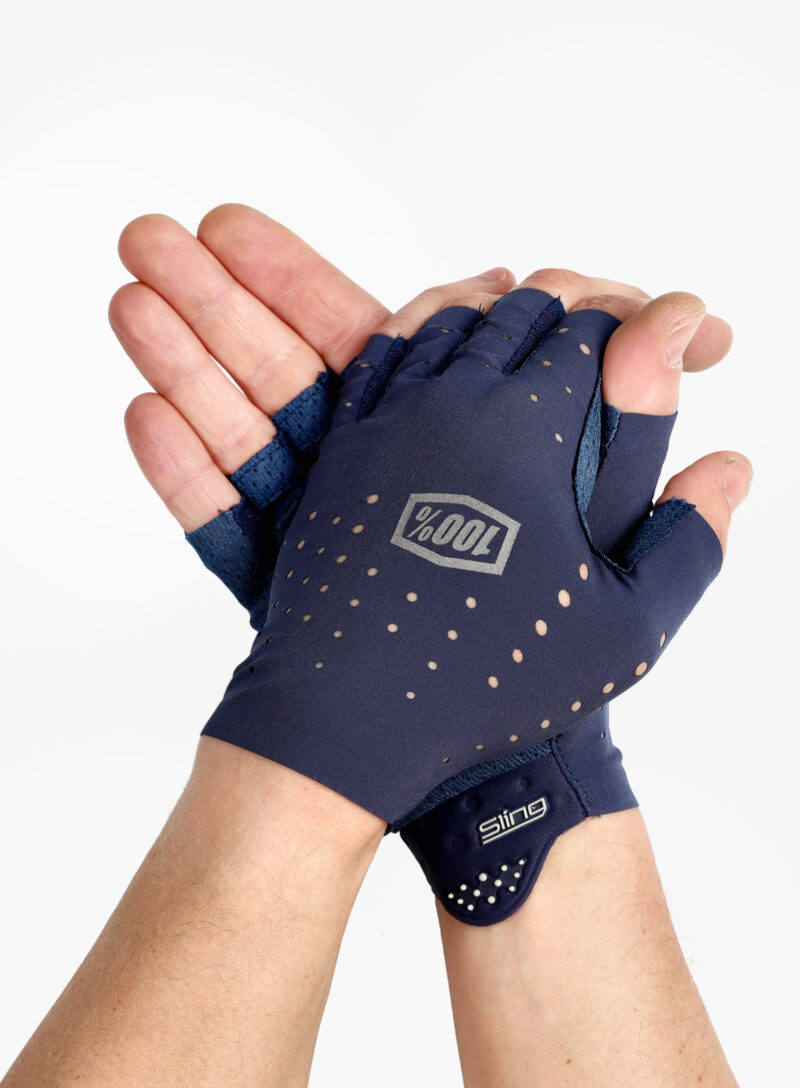 Preţ Manusi fara degete 100% Sling Bike Short Finger Gloves - navy