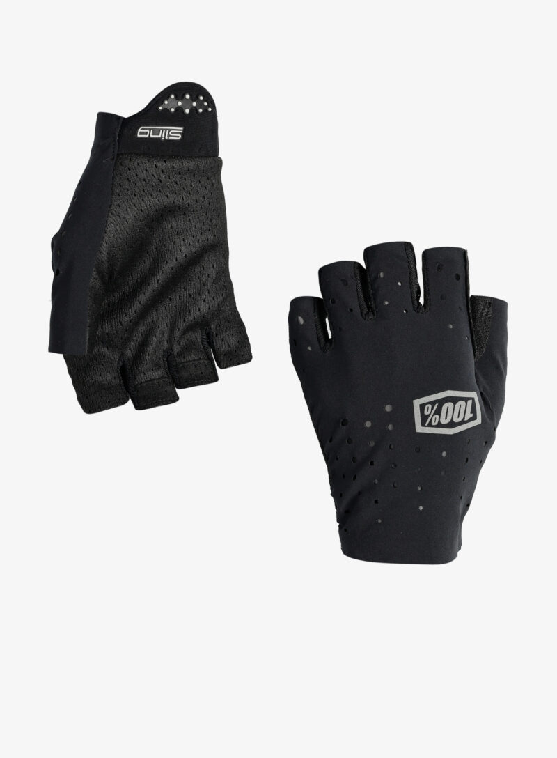 Mănuși fără degete femei 100% Sling Bike Short Finger Gloves - black/black preţ