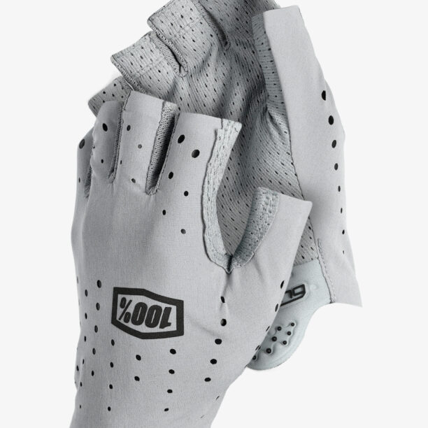 Mănuși fără degete femei 100% Sling Bike Short Finger Gloves - grey