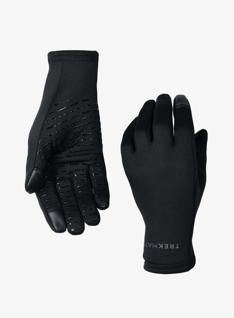 Mănuși fleece Trekmates Ogwen Stretch Grip Glove - black preţ