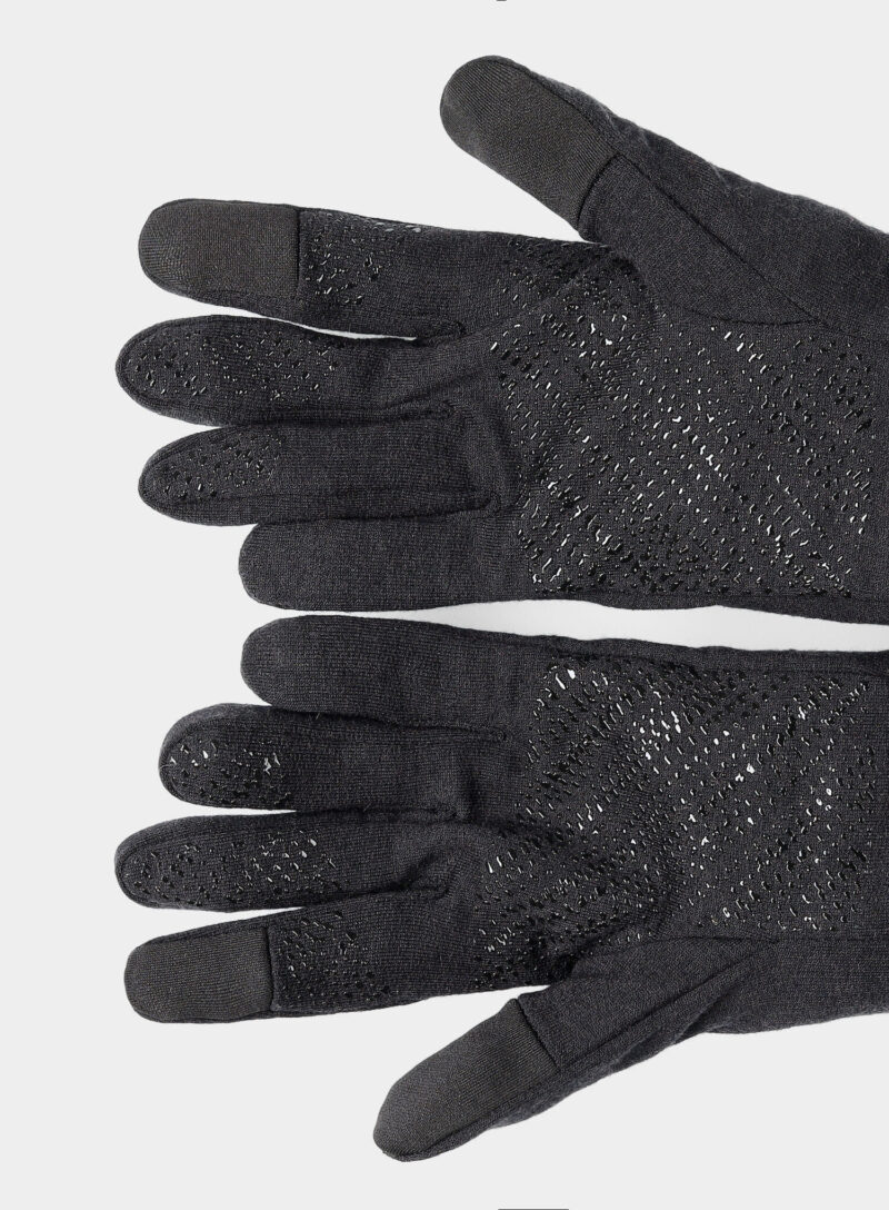 Original Manusi lana Icebreaker Quantum Gloves - black