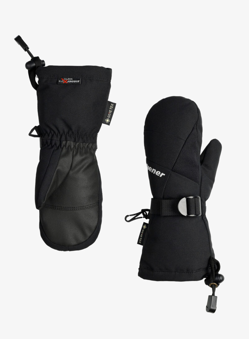 Mănuși pentru copii Ziener Lanic GTX + Gore Plus Warm Mitten Junior - black preţ