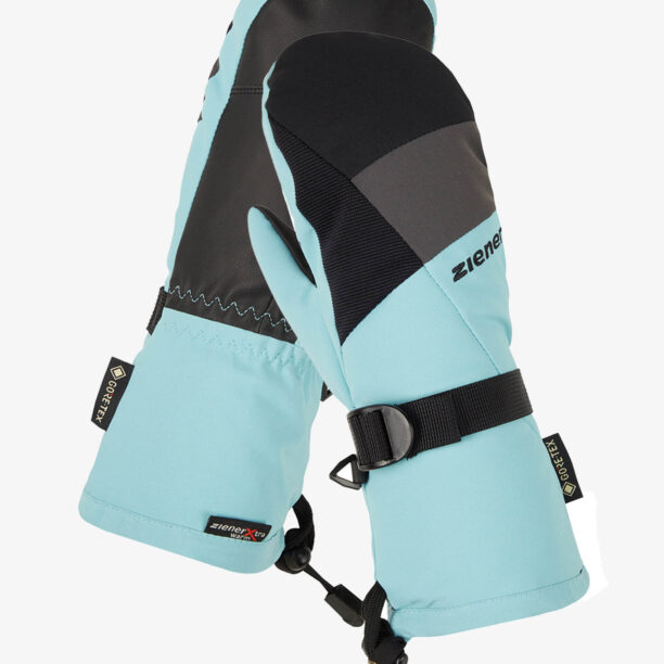 Mănuși pentru copii Ziener Lanic GTX + Gore Plus Warm Mitten Junior - river blue