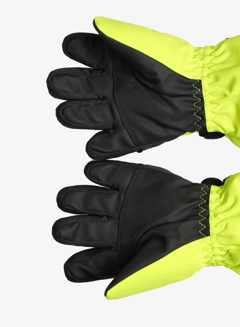 Preţ Mănuși pentru copii Ziener Lauro AS Glove Junior - black/lime