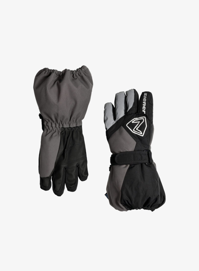 Mănuși pentru copii Ziener Lauro AS Glove Junior - black/magnet preţ