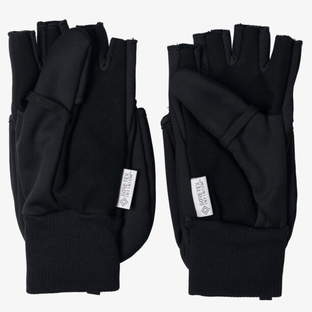 Original Manusi rezistente la vant Trekmates Rigg Convertible Mitts - black