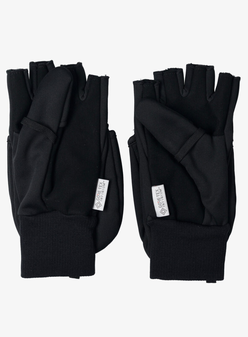 Original Manusi rezistente la vant Trekmates Rigg Convertible Mitts - black