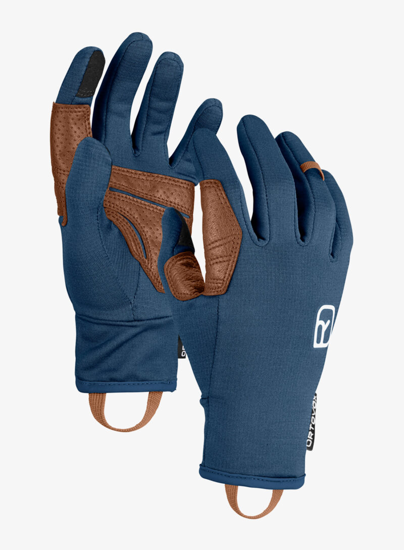 Manusi schi de tura Ortovox Fleece Light Glove - deep ocean