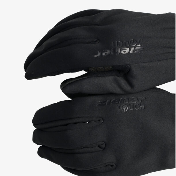 Original Mănuși softshell Ziener Idaho GTX INF Touch - black