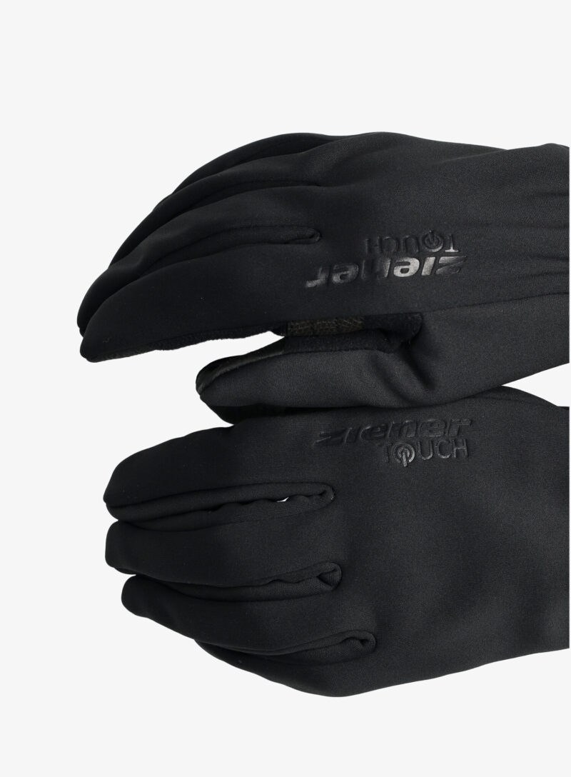 Original Mănuși softshell Ziener Idaho GTX INF Touch - black