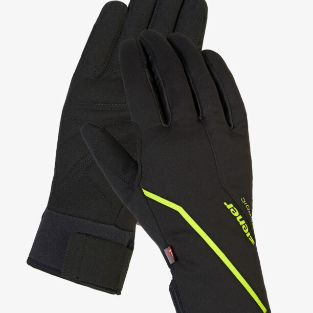 Mănuși softshell Ziener Ultimo PR - black/lime