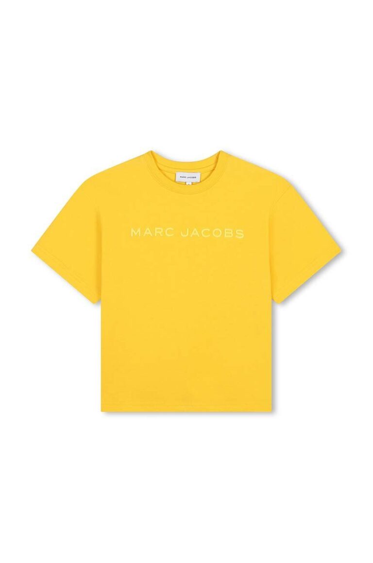 Marc Jacobs tricou de bumbac pentru copii culoarea galben