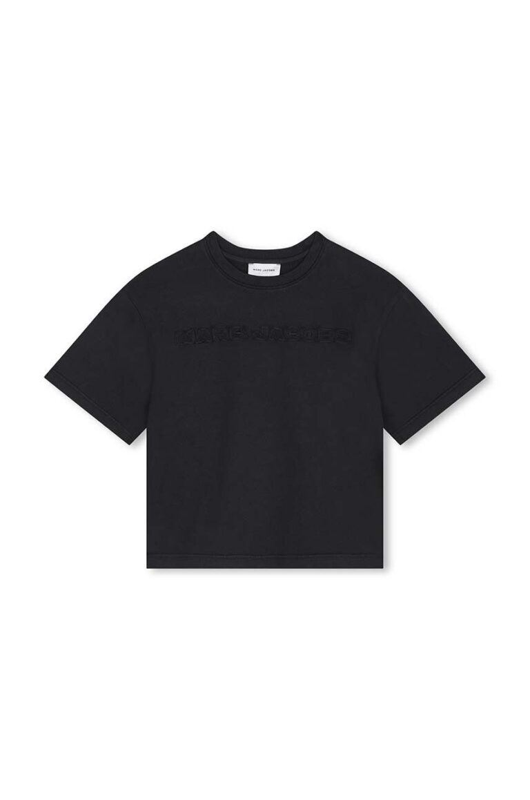 Marc Jacobs tricou de bumbac pentru copii culoarea negru