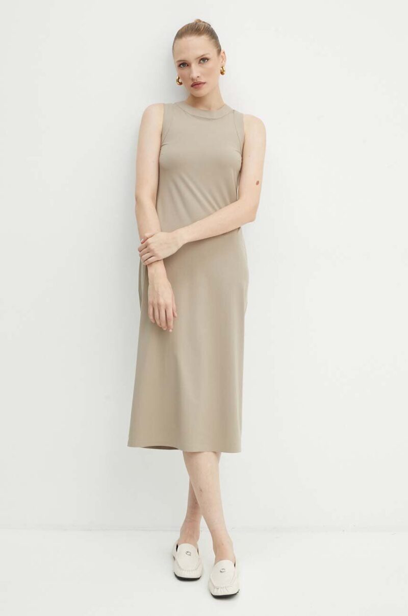 Max Mara Leisure rochie culoarea bej