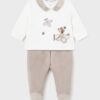 Mayoral Newborn compleu bebe culoarea bej