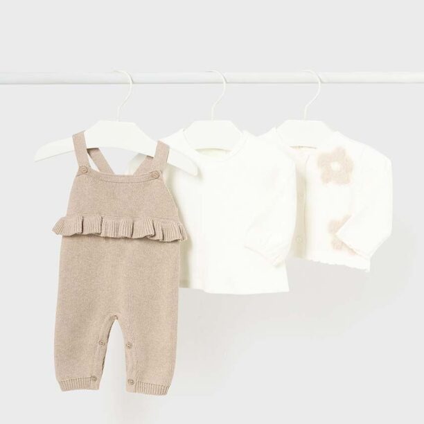 Mayoral Newborn compleu bebe culoarea bej