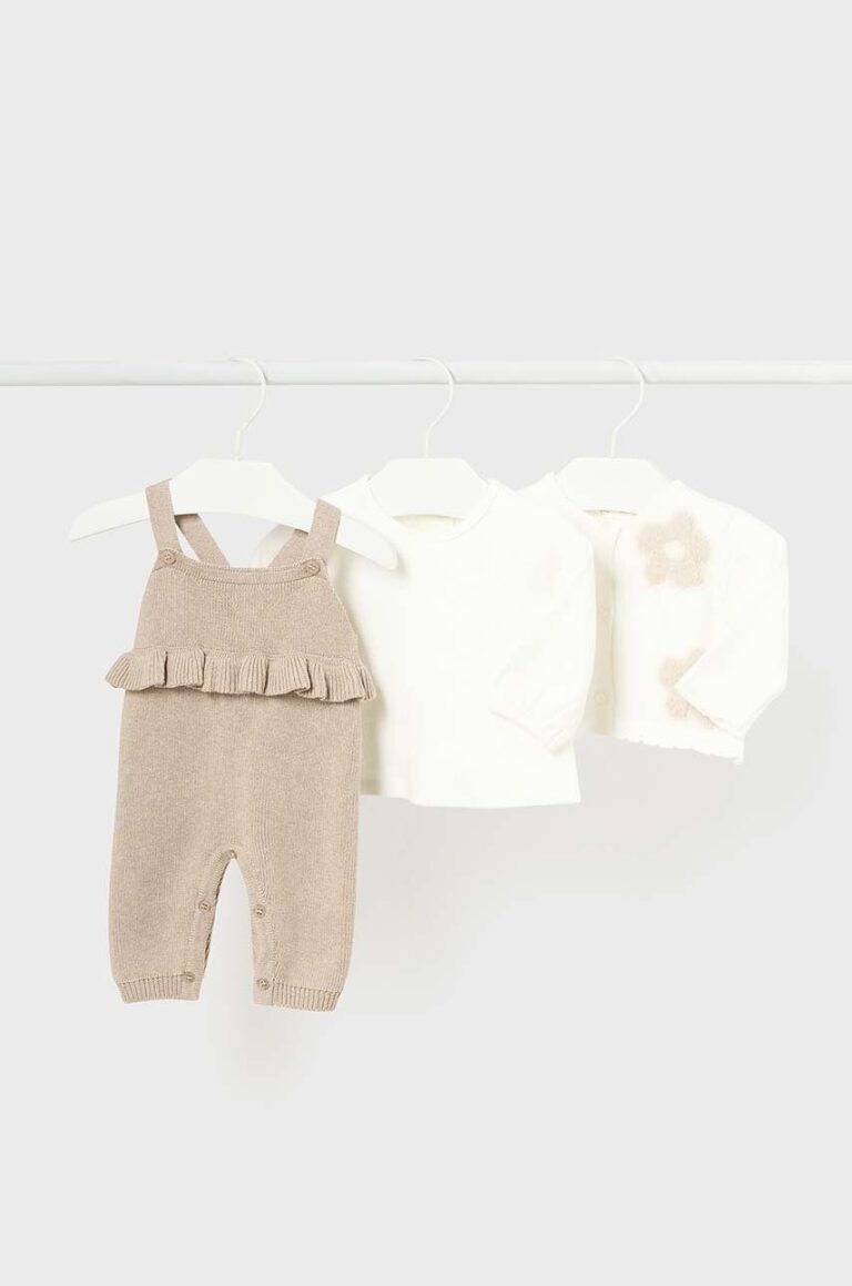 Mayoral Newborn compleu bebe culoarea bej