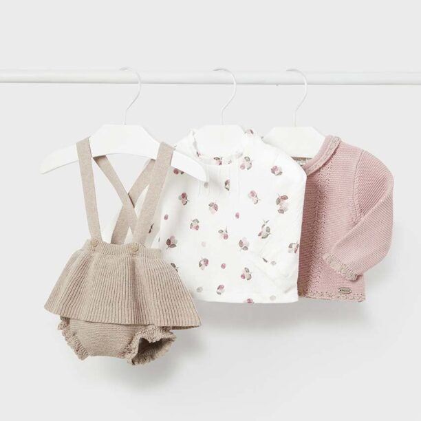 Mayoral Newborn compleu bebe culoarea bej