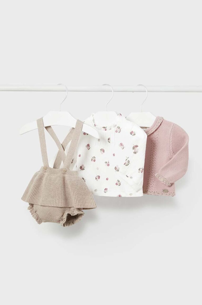 Mayoral Newborn compleu bebe culoarea bej