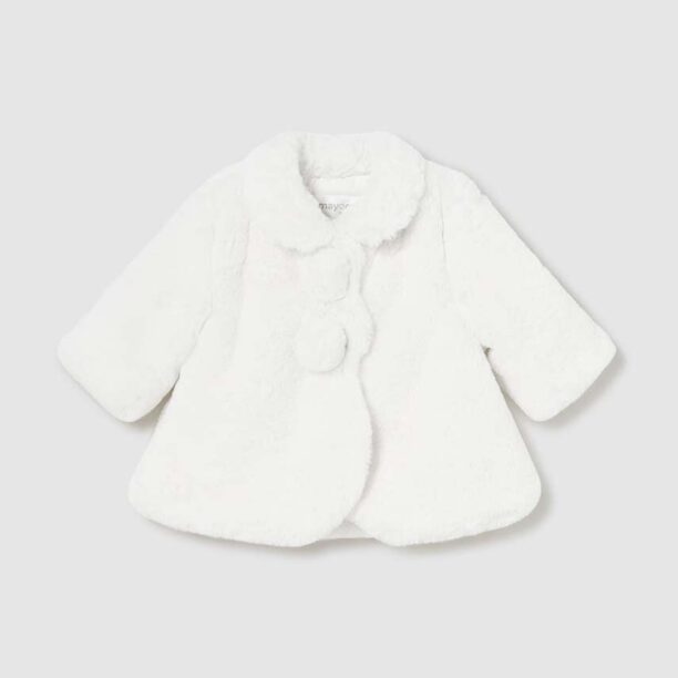 Mayoral Newborn haină de bebe culoarea bej