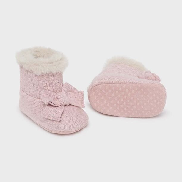 Mayoral Newborn pantofi pentru bebelusi culoarea roz