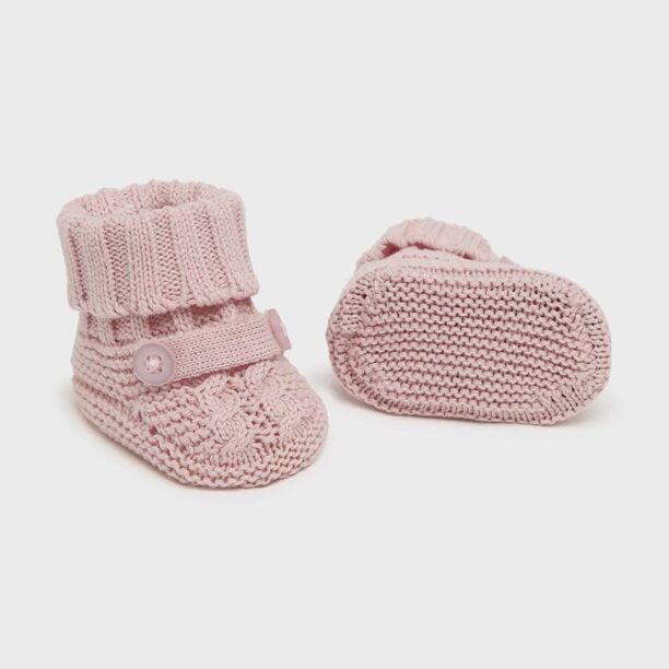 Mayoral Newborn pantofi pentru bebelusi culoarea roz