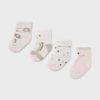 Mayoral Newborn sosete bebe 4-pack culoarea roz